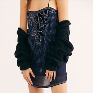 NWT Free People sequined mini dress